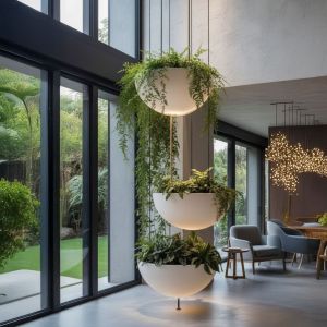 Aura Halfa Fiberglass Asılabilir Yarım Küre Saksı